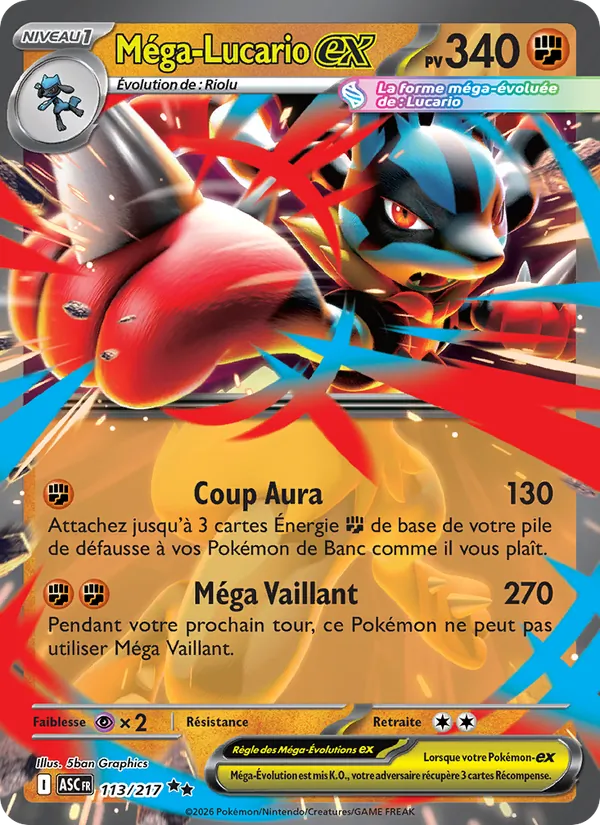 Méga-Lucario-ex (Héros Transcendants #113/217)