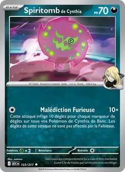 Spiritomb de Cynthia (Héros Transcendants #133/217)