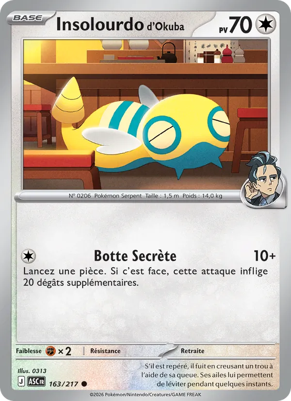 Insolourdo d'Okuba (Ascended Heroes #163/217)