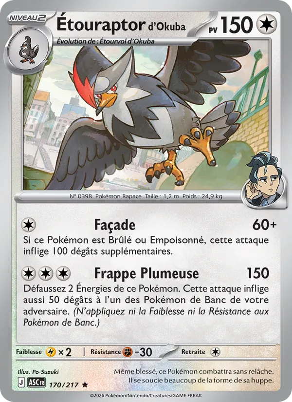 Étouraptor d'Okuba (Héros Transcendants #170/217)