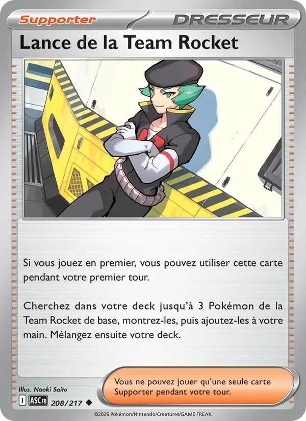 Lance de la Team Rocket (Héros Transcendants #208/217)
