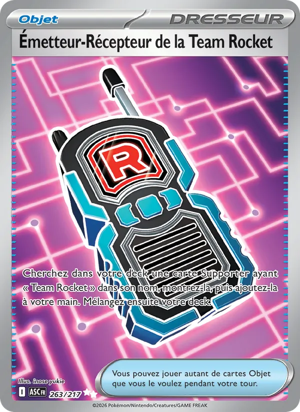 Émetteur-Récepteur de la Team Rocket (Héros Transcendants #263/217)