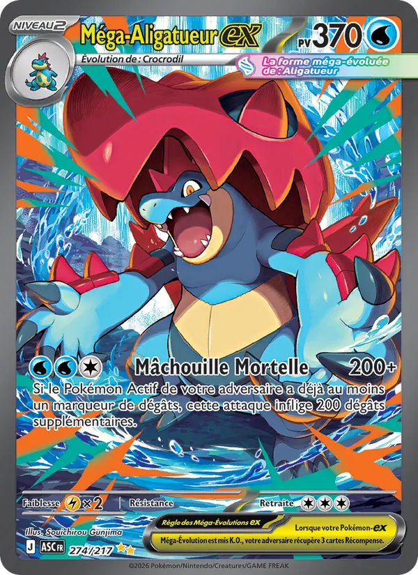 Méga-Aligatueur-ex (Ascended Heroes #274/217)