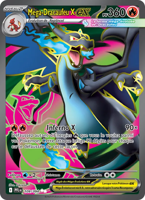 Méga-Dracaufeu X-ex (Flammes Fantasmagoriques #109/94)
