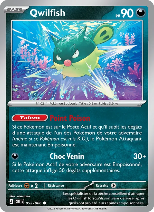 Qwilfish (Chaos Ascendant #052/86)