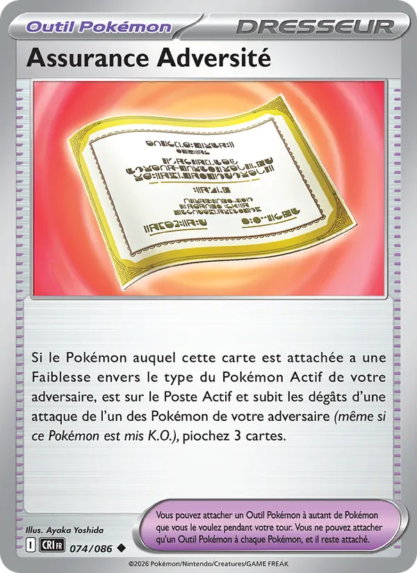 Assurance Adversité (Chaos Ascendant #074/86)