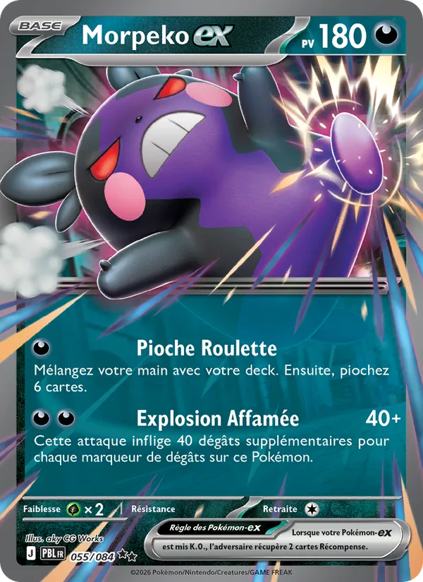 Morpeko-ex (Nuit Noire #055/84)