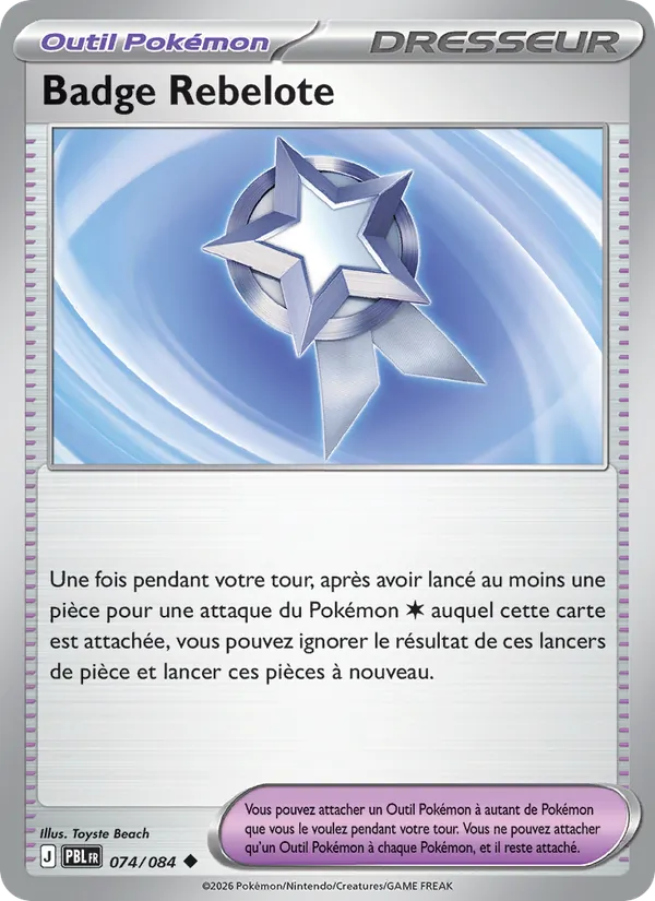 Badge Rebelote (Pitch Black #074/84)