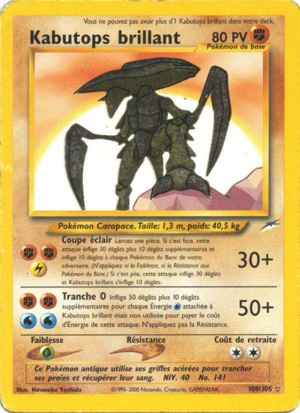 Kabutops brillant (Neo Destiny #108/105)
