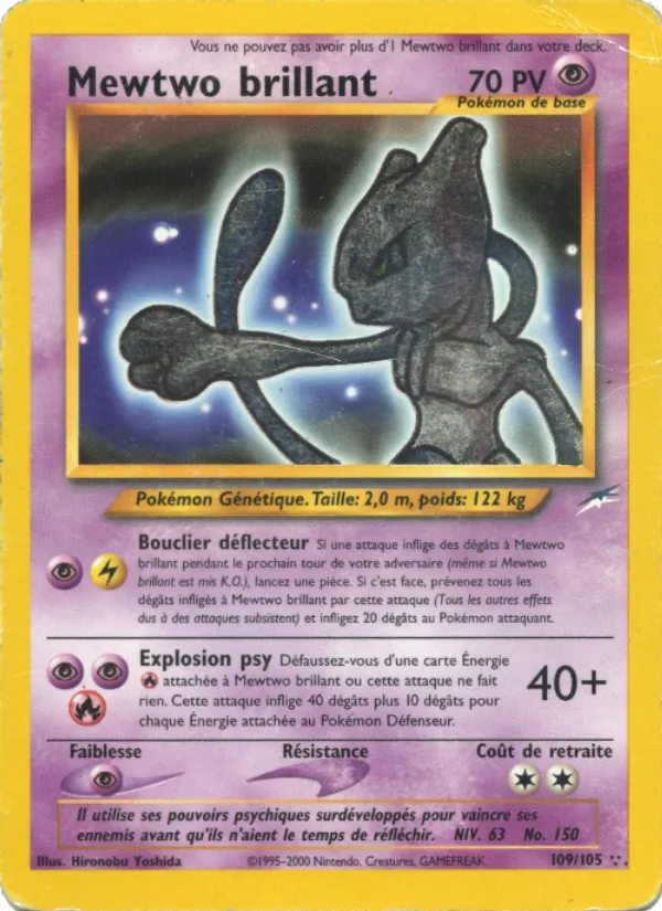 Mewtwo brillant (Neo Destiny #109/105)