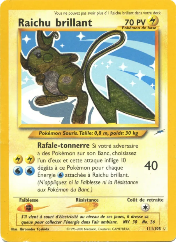 Raichu brillant (Neo Destiny #111/105)