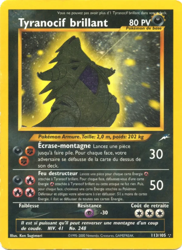 Tyranocif brillant (Neo Destiny #113/105)