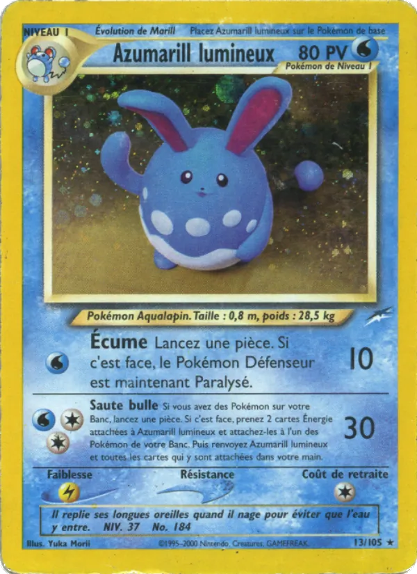 Azumarill lumineux (Neo Destiny #13/105)