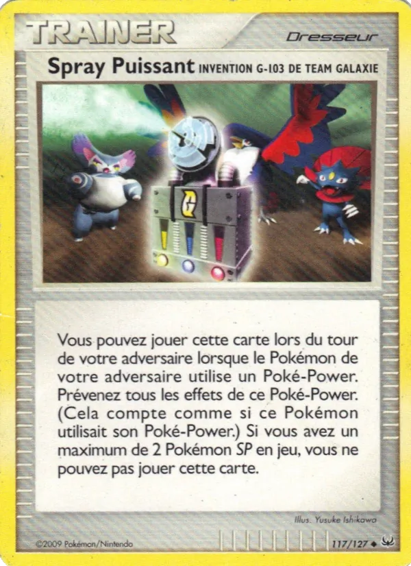 Spray Puissant Invention G-103 de Team Galaxie (Platinum #117/127)