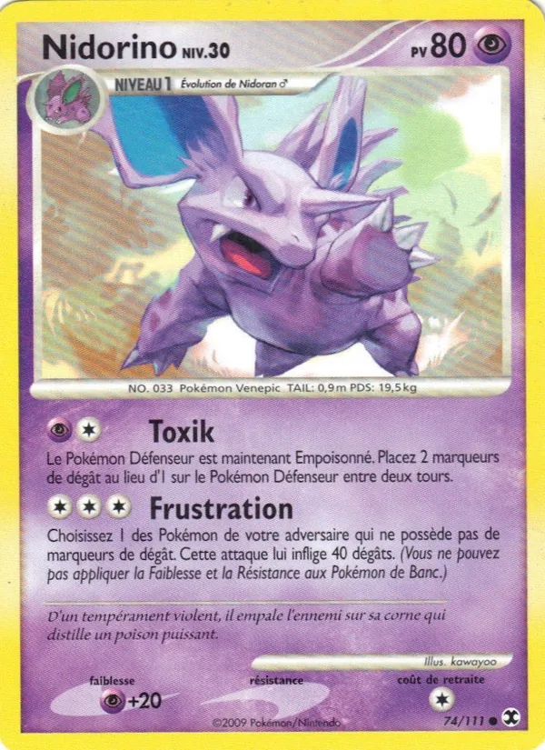Nidorino Niv. 30 (Rising Rivals #74/111)