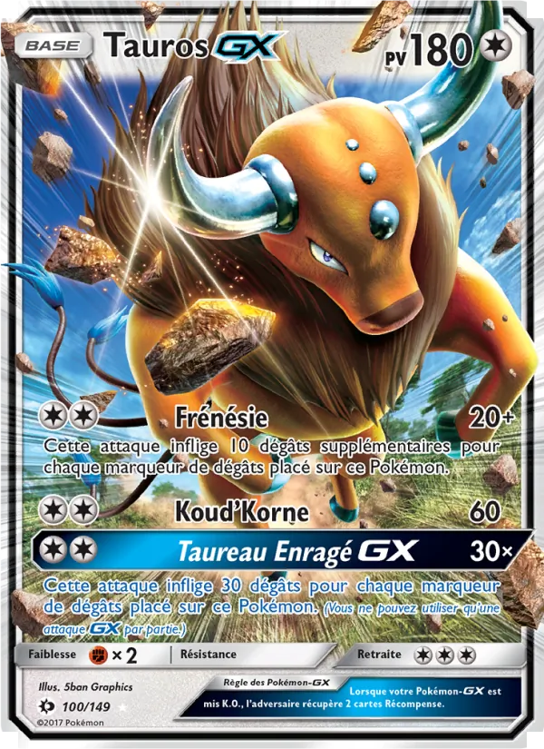 Tauros GX (Soleil et Lune #100/149)