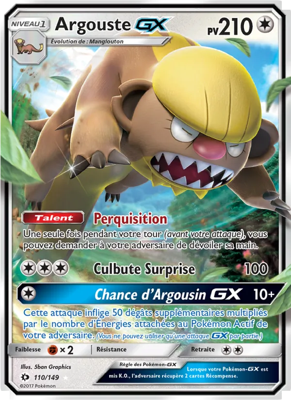 Argouste GX (Soleil et Lune #110/149)