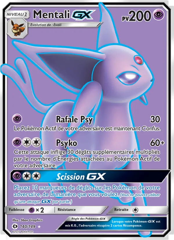 Mentali GX (Sun & Moon #140/149)