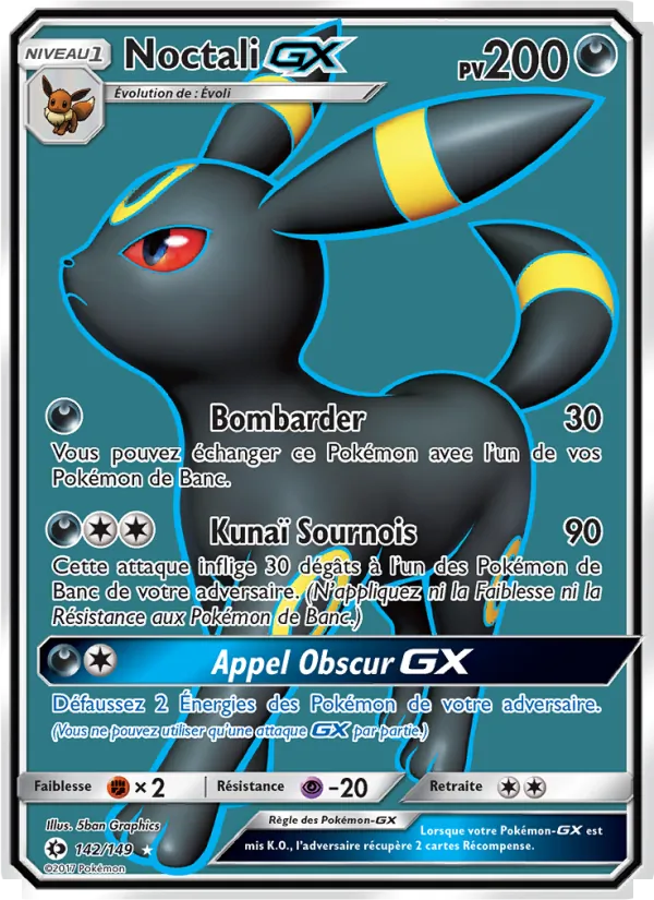 Noctali GX (Soleil et Lune #142/149)