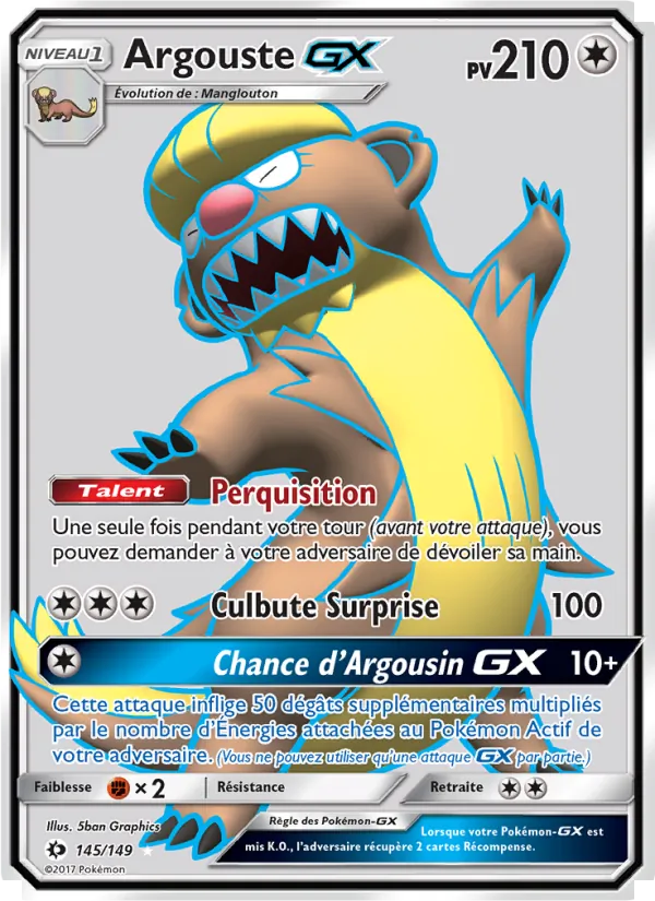 Argouste GX (Soleil et Lune #145/149)