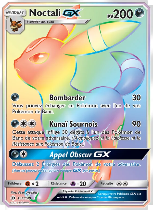 Noctali GX (Soleil et Lune #154/149)