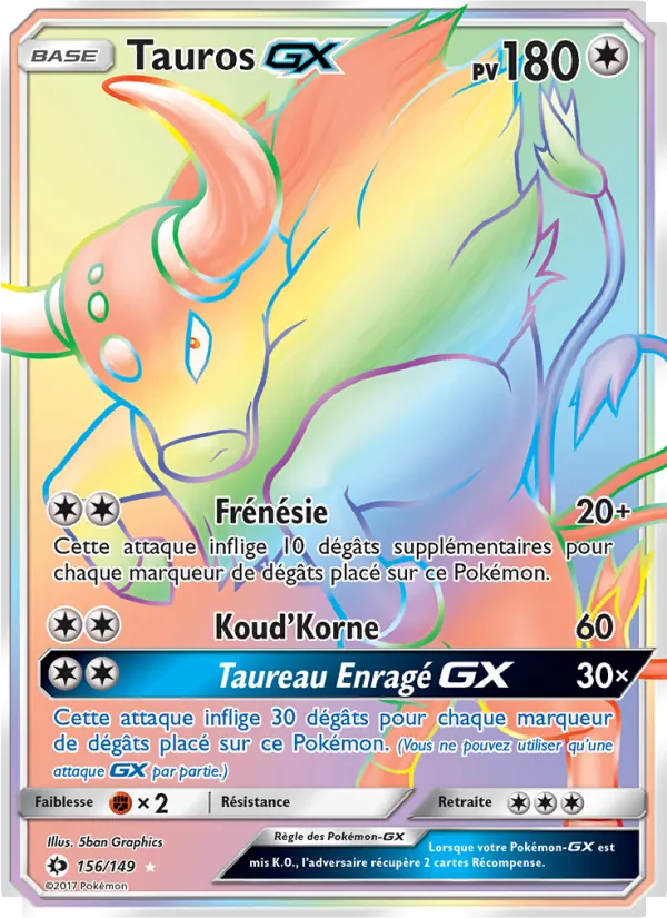 Tauros GX (Soleil et Lune #156/149)