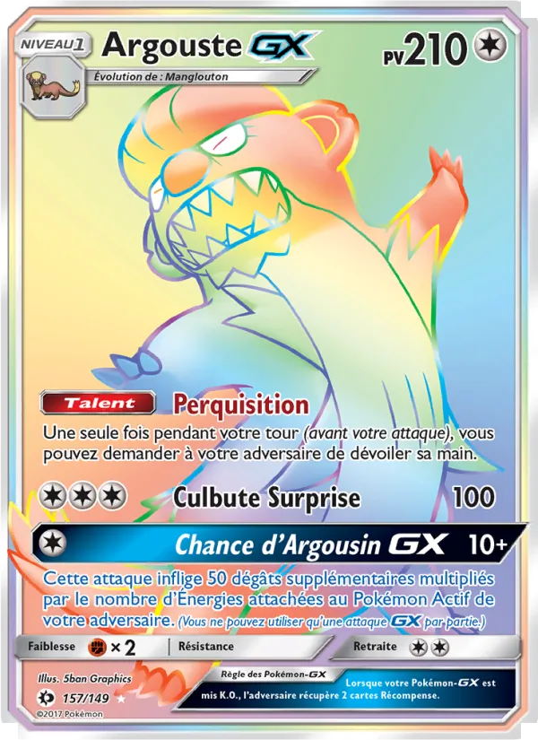Argouste GX (Sun & Moon #157/149)
