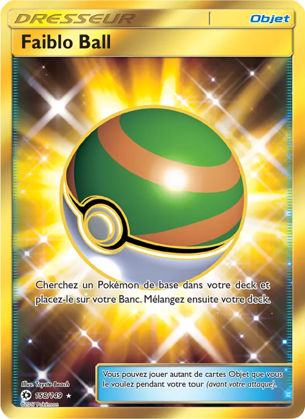 Faiblo Ball (Soleil et Lune #158/149)