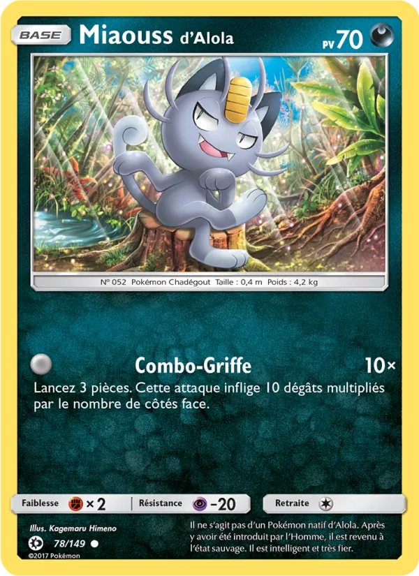 Miaouss d’Alola (Sun & Moon #78/149)