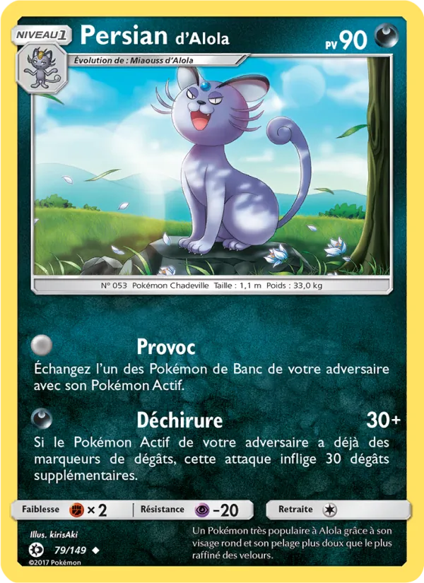Persian d’Alola (Soleil et Lune #79/149)