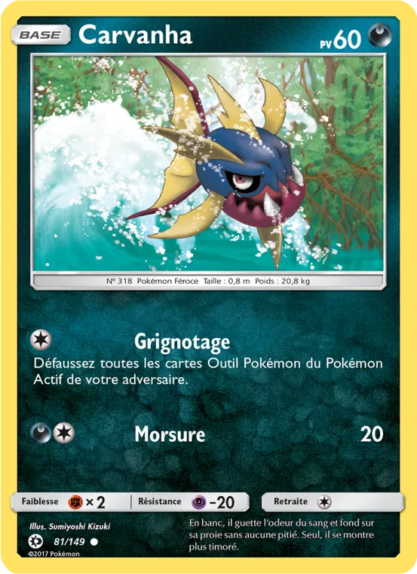 Carvanha (Sun & Moon #81/149)