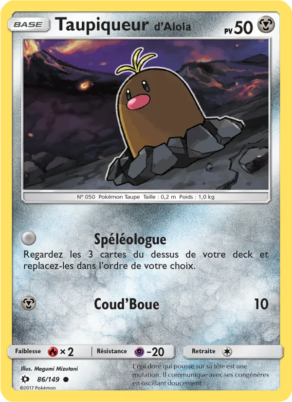Taupiqueur d’Alola (Soleil et Lune #86/149)
