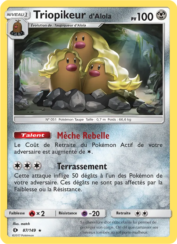 Triopikeur d’Alola (Sun & Moon #87/149)