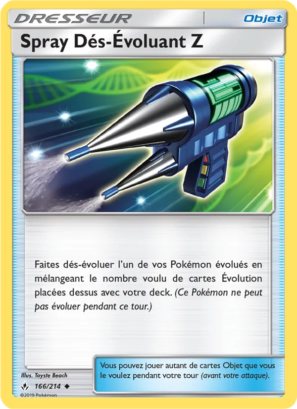 Spray Dés-Évoluant Z (Unbroken Bonds #166/214)
