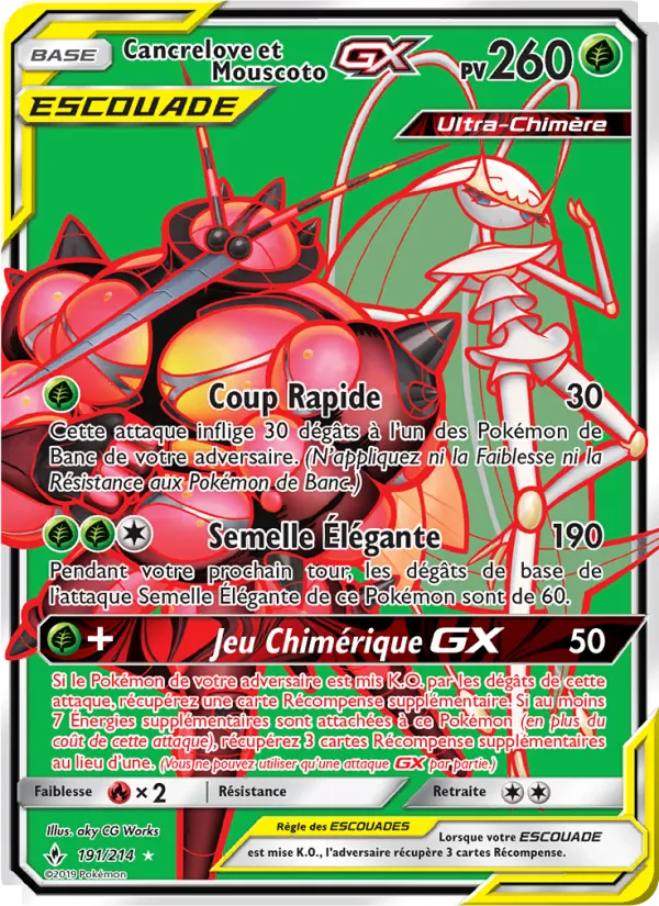 Cancrelove et Mouscoto GX (Alliance Infaillible #191/214)