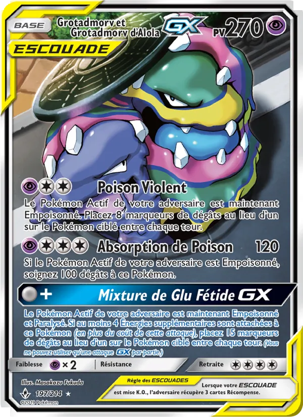 Grotadmorv et Grotadmorv d’Alola GX (Alliance Infaillible #197/214)