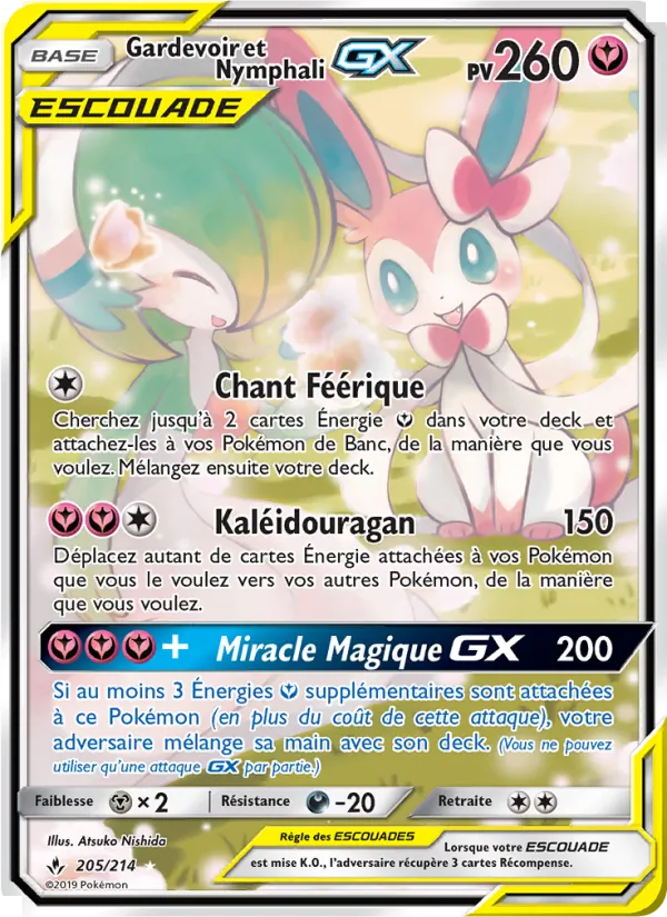 Gardevoir et Nymphali GX (Alliance Infaillible #205/214)