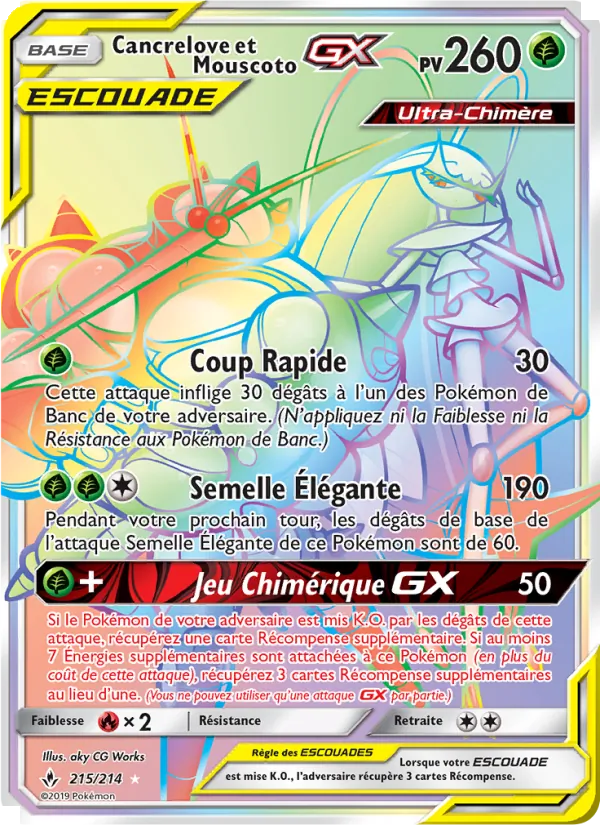 Cancrelove et Mouscoto GX (Alliance Infaillible #215/214)
