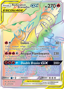 Reshiram et Dracaufeu GX (Alliance Infaillible #217/214)
