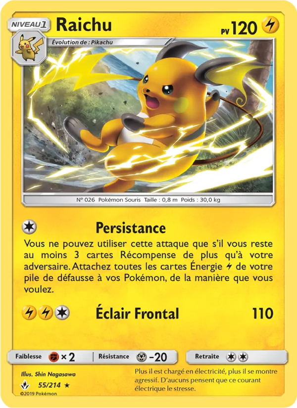 Raichu (Unbroken Bonds #55/214)