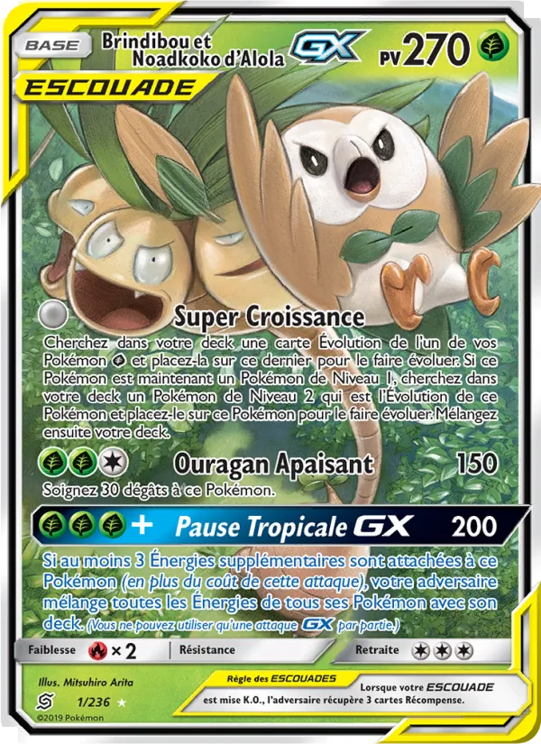 Brindibou et Noadkoko d’Alola GX (Harmonie des Esprits #1/236)
