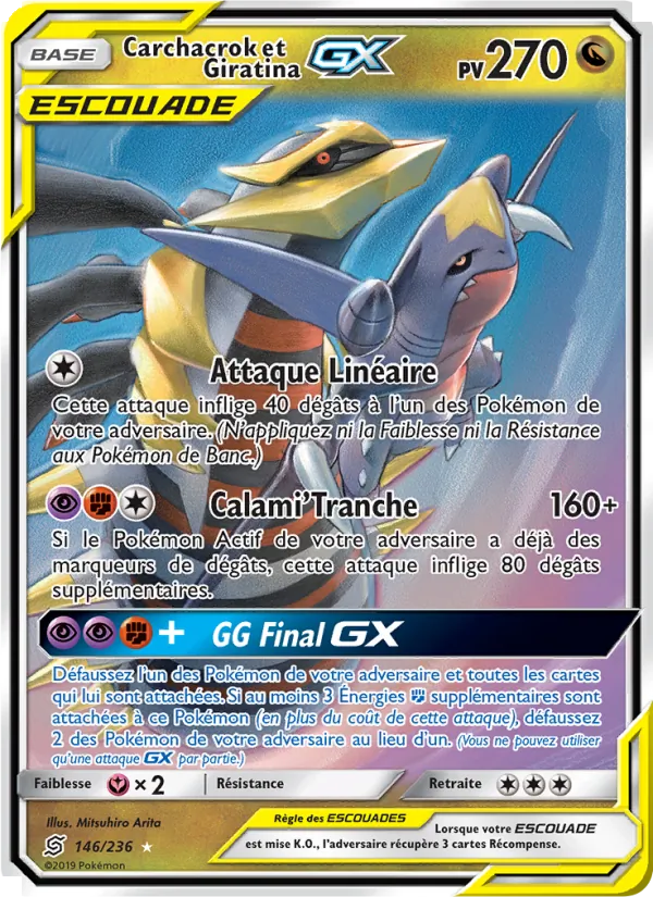 Carchacrok et Giratina GX (Harmonie des Esprits #146/236)