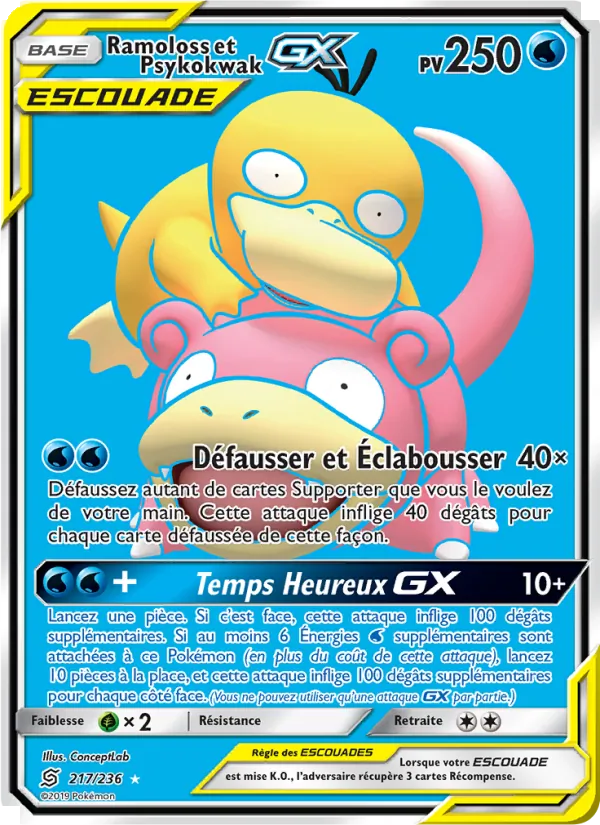 Ramoloss et Psykokwak GX (Unified Minds #217/236)