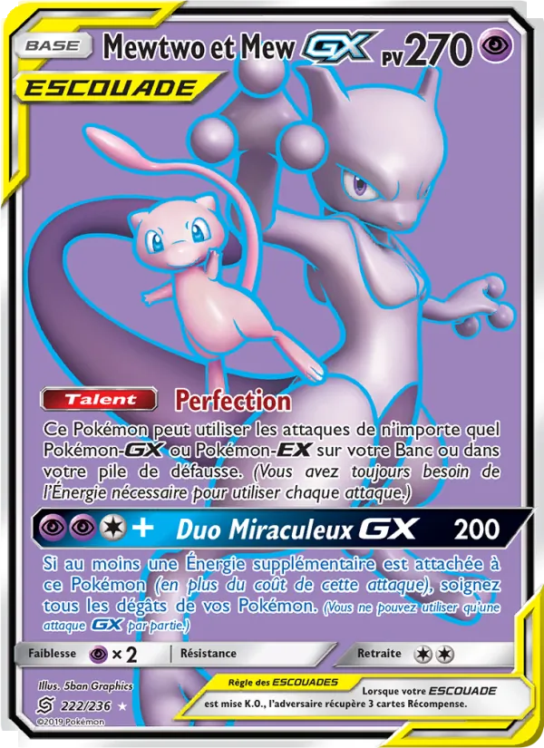 Mewtwo et Mew GX (Harmonie des Esprits #222/236)