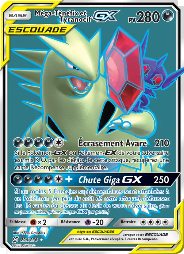 Méga-Ténéfix et Tyranocif GX (Harmonie des Esprits #225/236)