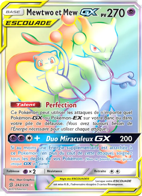 Mewtwo et Mew GX (Harmonie des Esprits #242/236)