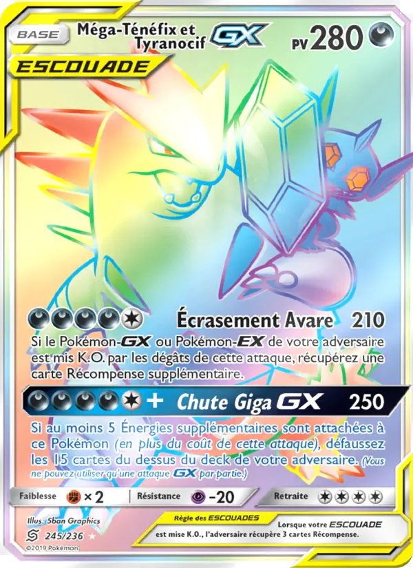 Méga-Ténéfix et Tyranocif GX (Harmonie des Esprits #245/236)