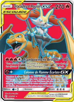 Dracaufeu et Roussil GX (Éclipse Cosmique #212/236)
