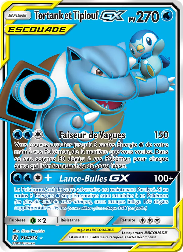 Tortank et Tiplouf GX (Cosmic Eclipse #214/236)