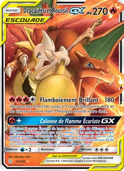 Dracaufeu et Roussil GX (Éclipse Cosmique #22/236)
